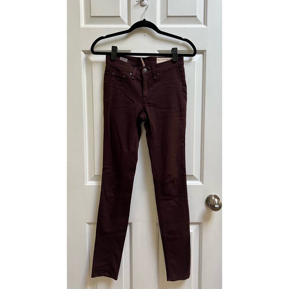 [Rag & Bone] Wine Skinny Jeans